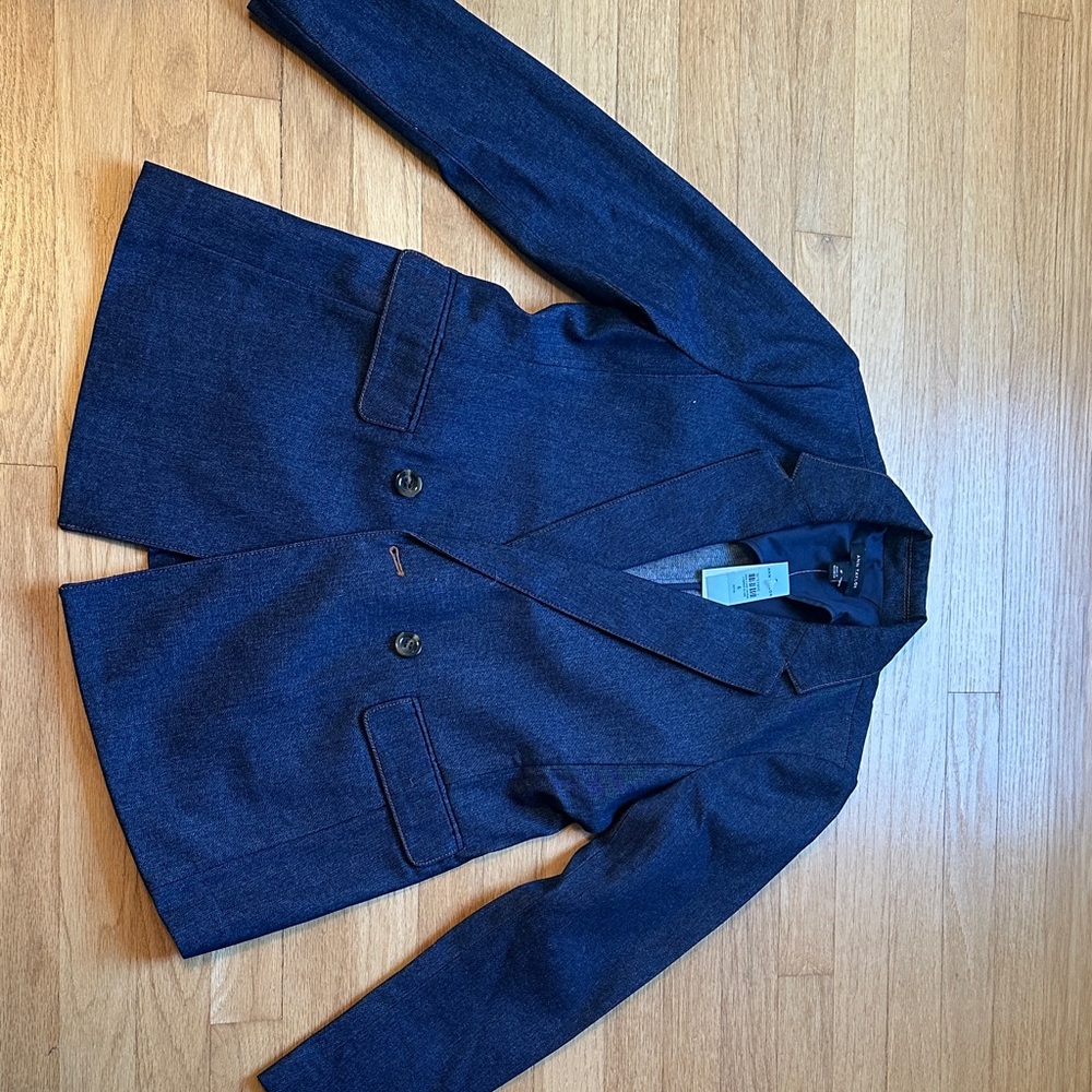 Ann Taylor Deep Blue Denim Jacket